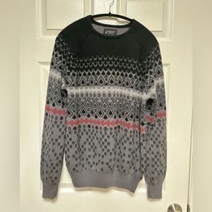 Volcom Men’s Crewneck Fair Isle Pullover Size Large